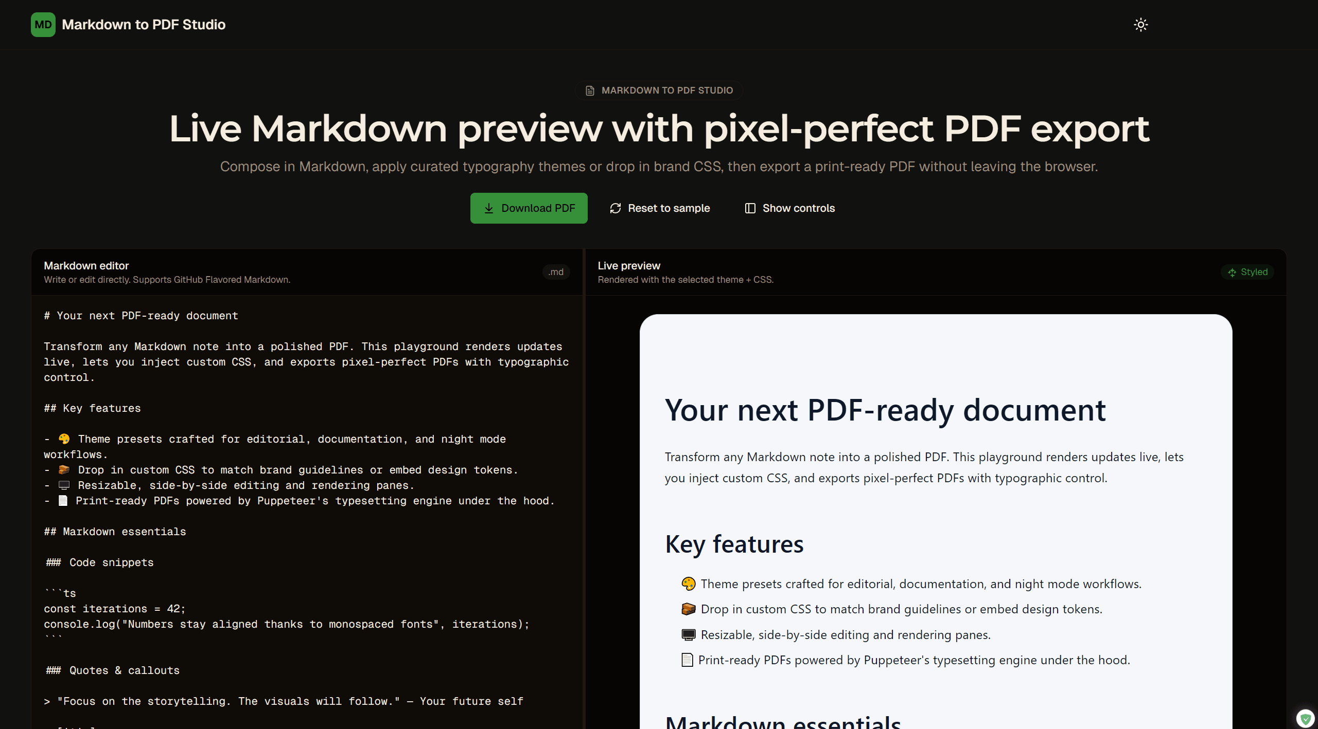 Markdown to PDF Converter - 4